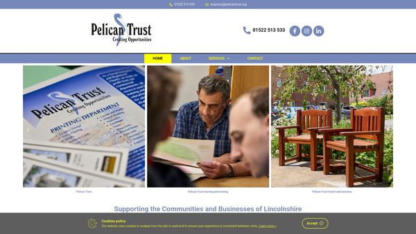 Screenshot of the Lincoln Pelican Trust Limited website