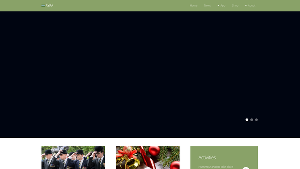 Screenshot of the The Royal Yeomanry Regimental Association website
