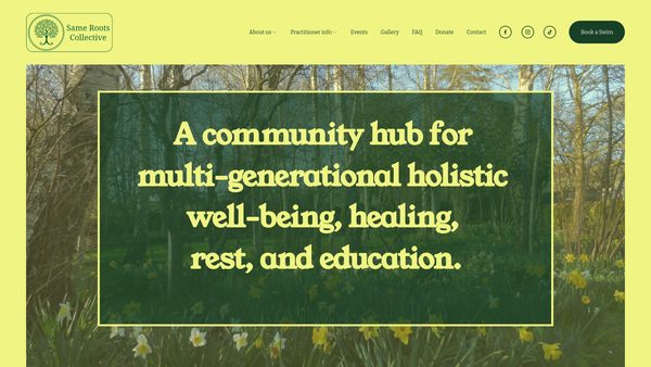 Screenshot of the Open Pathway Retreat Centre website