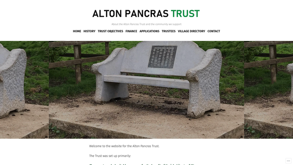 Screenshot of the Alton Pancras Trust website