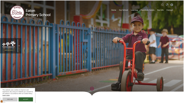 Screenshot of the Eaton Primary PTA website