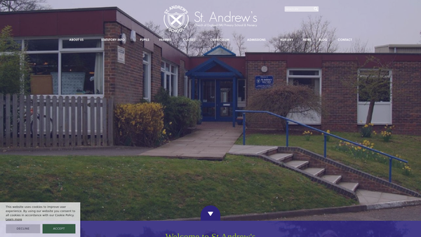 Screenshot of the St Andrews School Association website