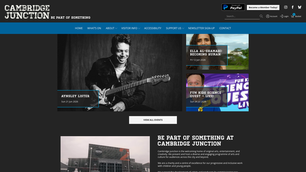 Screenshot of the Junction Cdc Limited website
