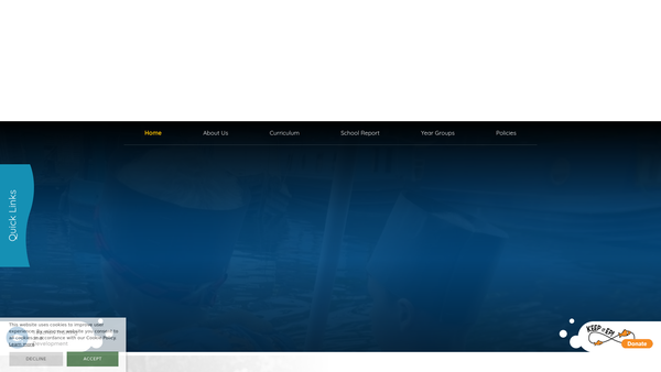 Screenshot of the Eleanor Palmer School Association website