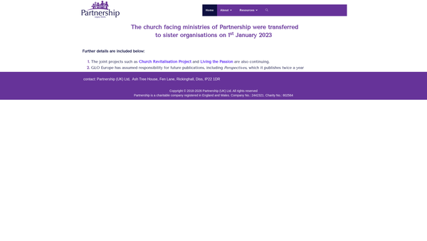 Screenshot of the Partnership (UK) Limited website