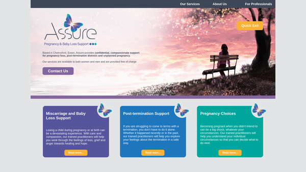 Screenshot of the Lighthouse Family Trust website