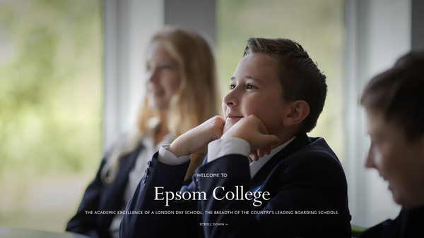 Screenshot of the Epsom College Educational Awards Trust website