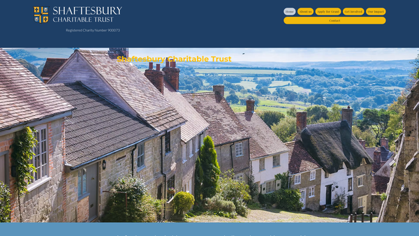 Screenshot of the Shaftesbury Charitable Trust website