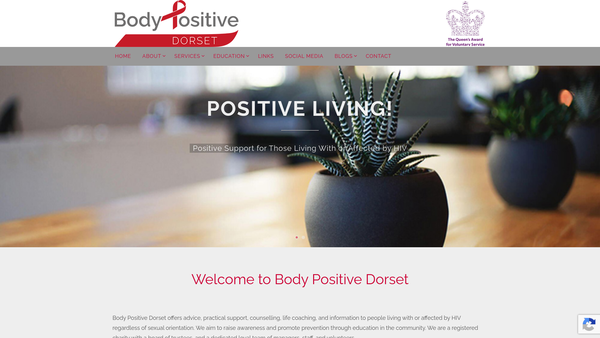 Screenshot of the Body Positive Dorset website