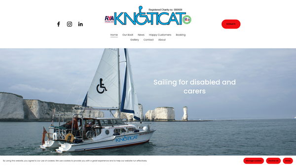Screenshot of the The Sports Forum For The Disabled website
