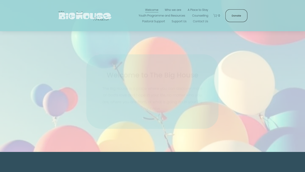 Screenshot of the The Big House (Ireland) website