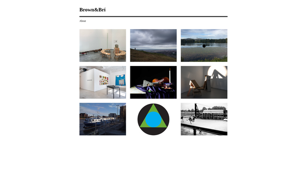 Screenshot of the Brown & Brí website