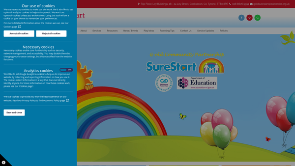 Screenshot of the G-old Community Partnership website