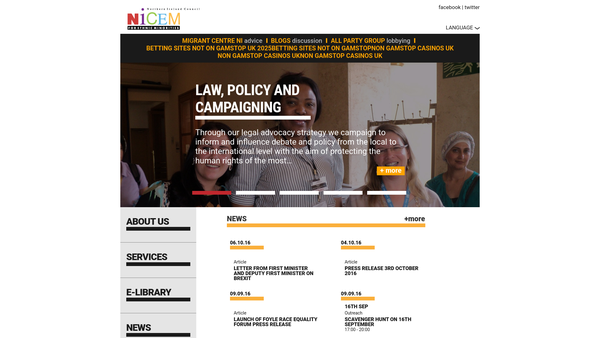 Screenshot of the The Northern Ireland Council for Ethnic Minorities website