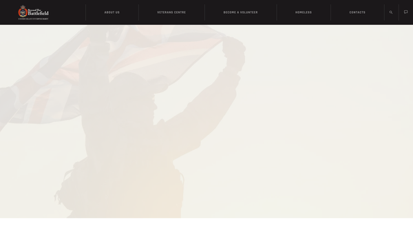 Screenshot of the Beyond the Battlefield website