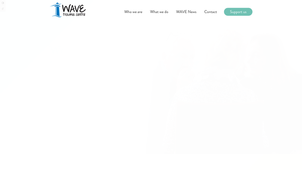 Screenshot of the Wave Trauma Centre website