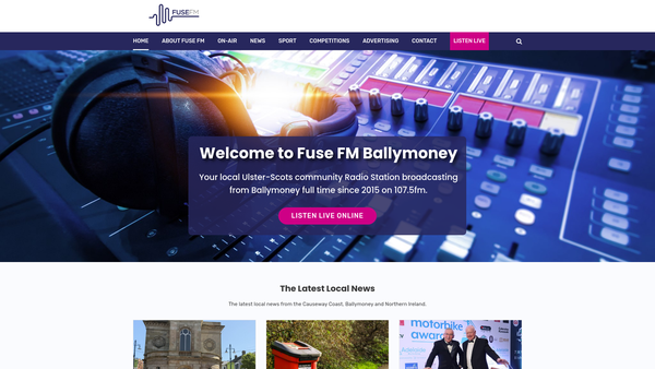 Screenshot of the Ullans Speakers Association website