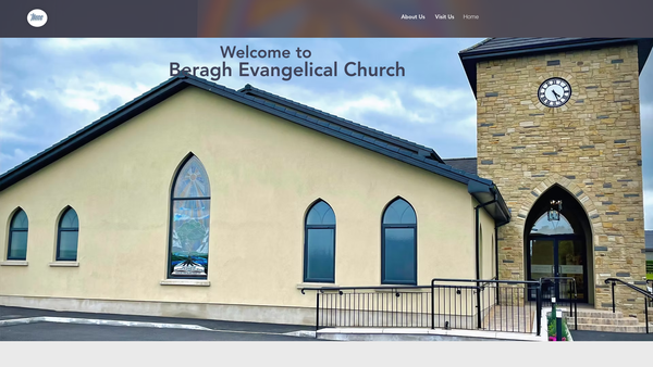 Screenshot of the Beragh Evangelical Christian Church website