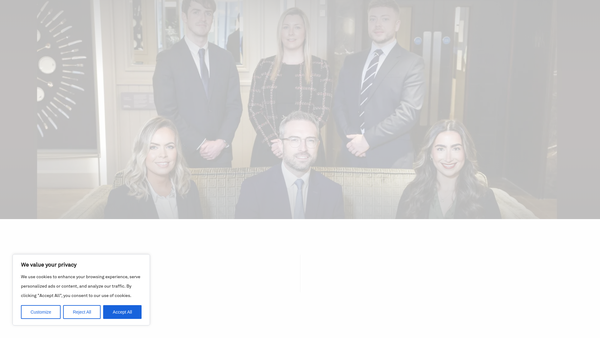Screenshot of the William Whiteside and Irene Whiteside Memorial Trust website