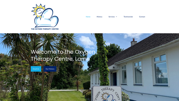 Screenshot of the The Oxygen Therapy Centre website