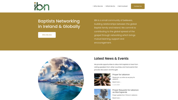 Screenshot of the I B Networks Trust website