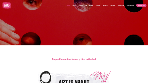 Screenshot of the Kids in Control website