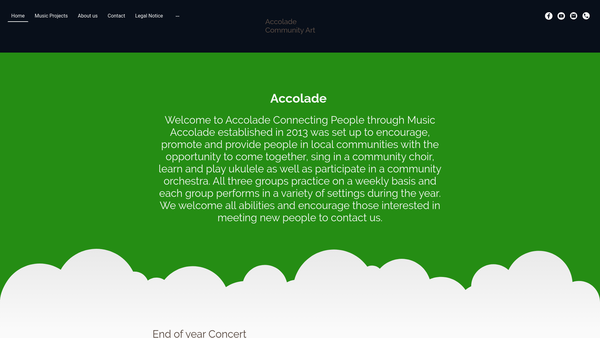 Screenshot of the Accolade website