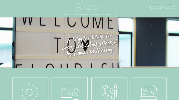 Screenshot of the Flourish (NI) Limited website