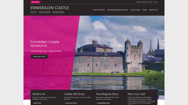 Screenshot of the Association of Friends of Fermanagh County Museum website
