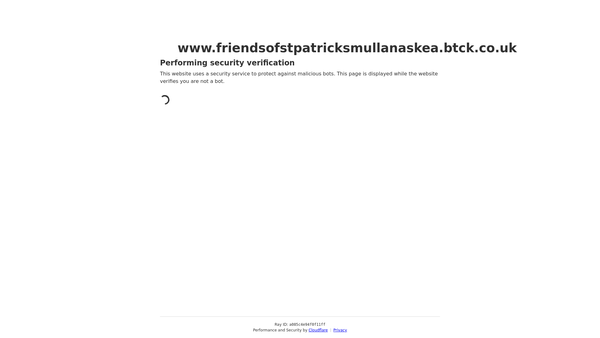 Screenshot of the Friends of St Patrick's Mullanaskea website