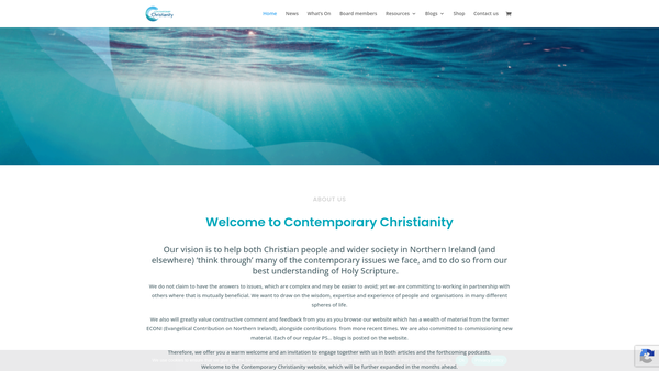 Screenshot of the Contemporary Christianity (Northern Ireland) Limited website