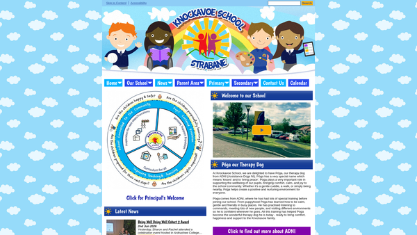 Screenshot of the Friends of Knockavoe website