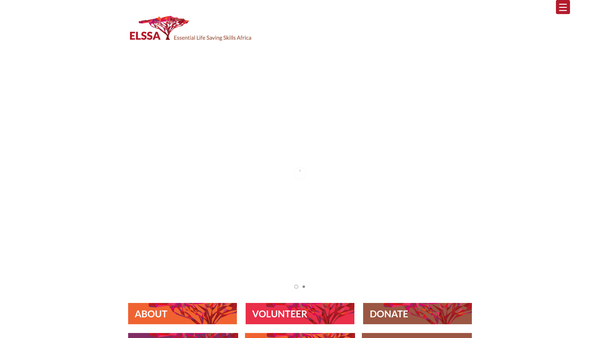 Screenshot of the Essential Life Saving Skills for Africa website
