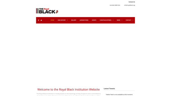 Screenshot of the Imperial Grand Black Chapter of the British Commonwealth website