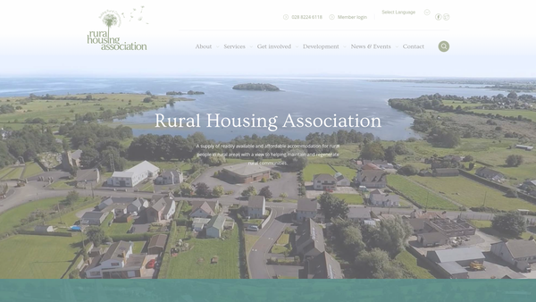 Screenshot of the Rural Housing Association Ltd website