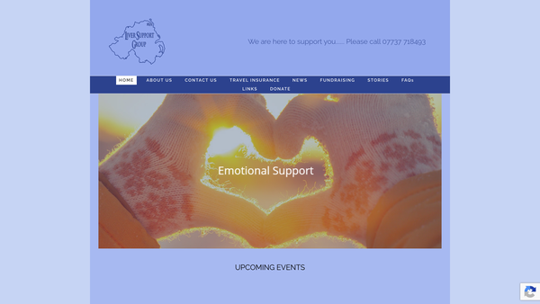 Screenshot of the RVH Liver Support Group website