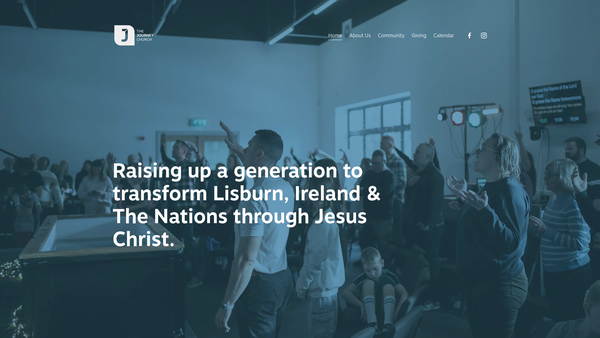 Screenshot of the The Journey Church website
