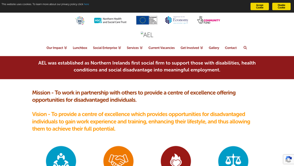 Screenshot of the Access Employment Ltd website