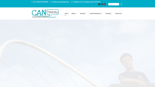 Screenshot of the Compass Advocacy Network Limited website