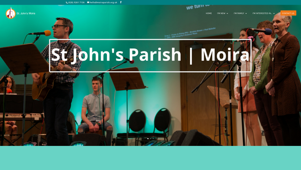 Screenshot of the Moira/Moira/St John's/Down and Dromore/Church of Ireland website