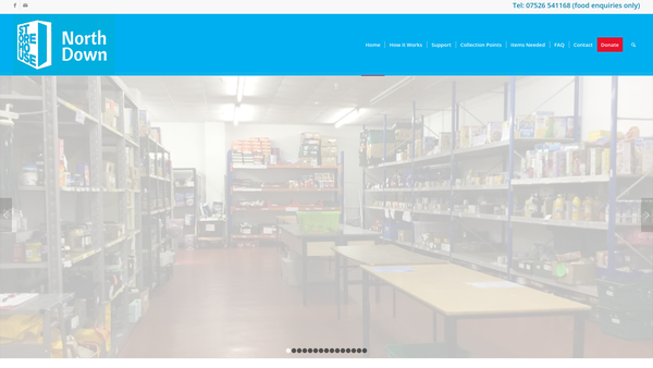 Screenshot of the Storehouse North Down website