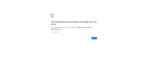 Screenshot of the Diversity Challenges website