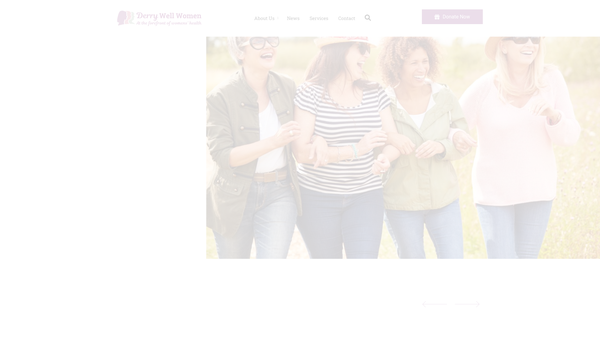 Screenshot of the Derry Well Women Ltd website