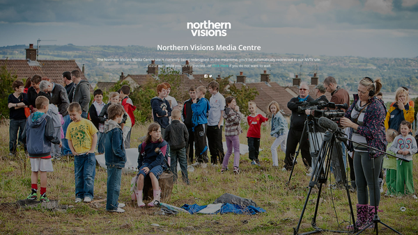 Screenshot of the Northern Visions Media Trust website