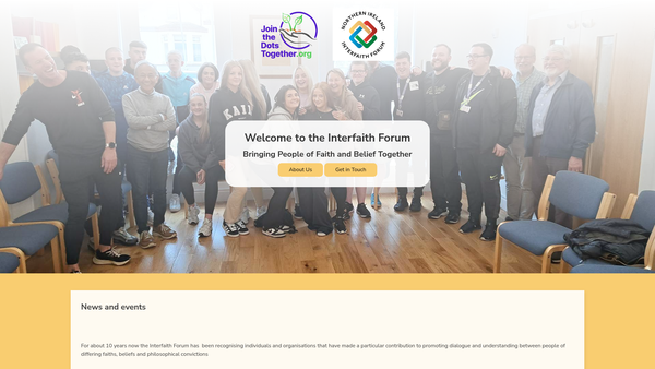 Screenshot of the Northern Ireland Interfaith Forum website