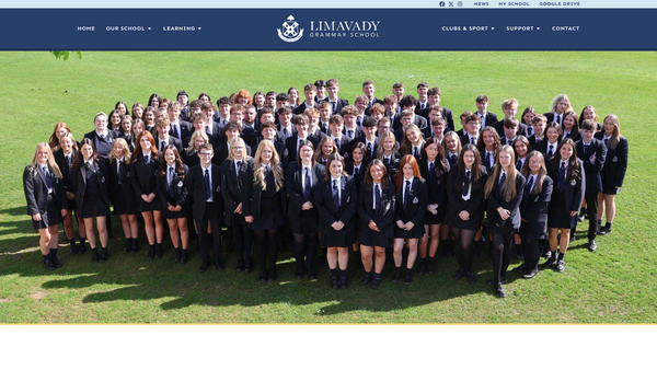 Screenshot of the Limavady Grammar School - School Fund website