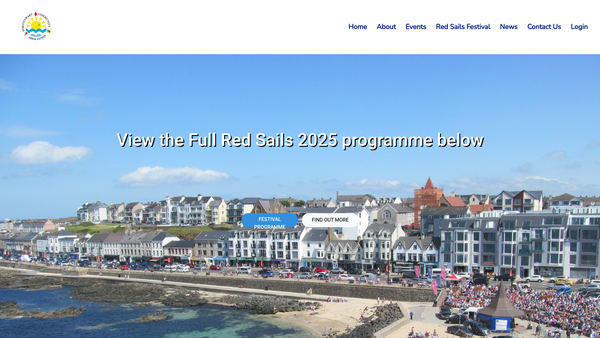 Screenshot of the Portstewart Community Association website
