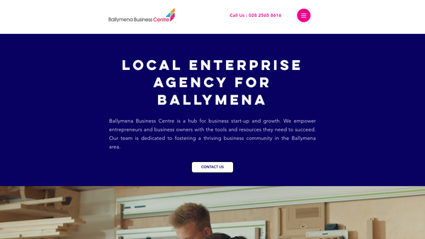 Screenshot of the Ballykeel Business Development Ltd website