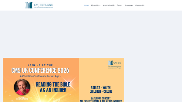 Screenshot of the The Church's Ministry Among The Jews website