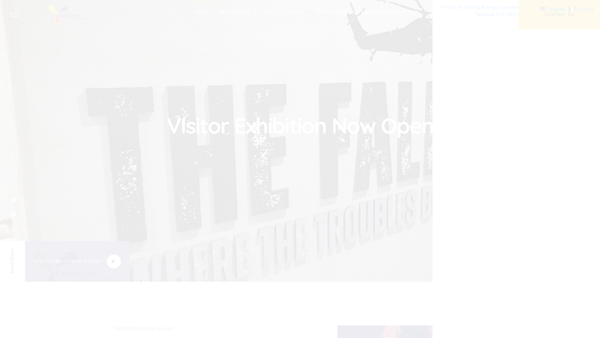 Screenshot of the Falls Community Council website